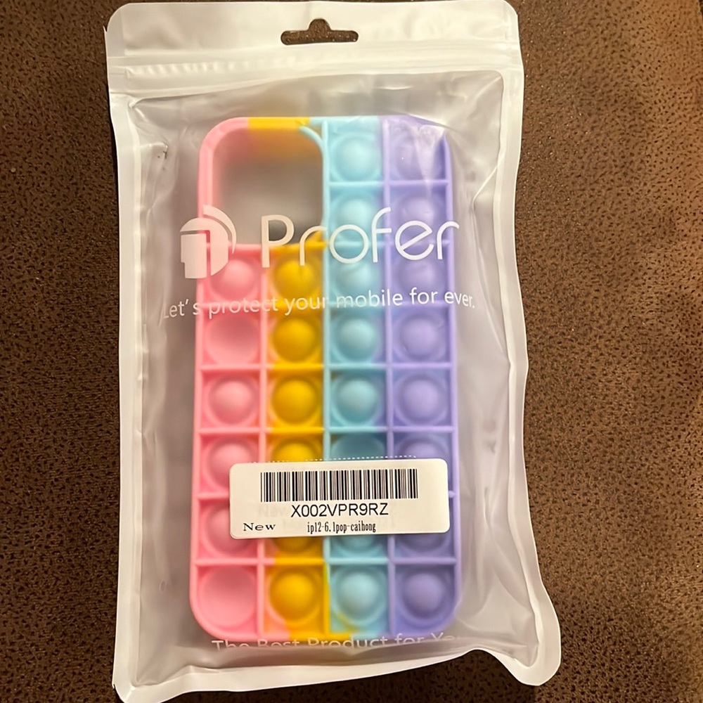 Fidget Toy Pop Phone Case for iPhone 12/12 Pro Case[6.1inch]